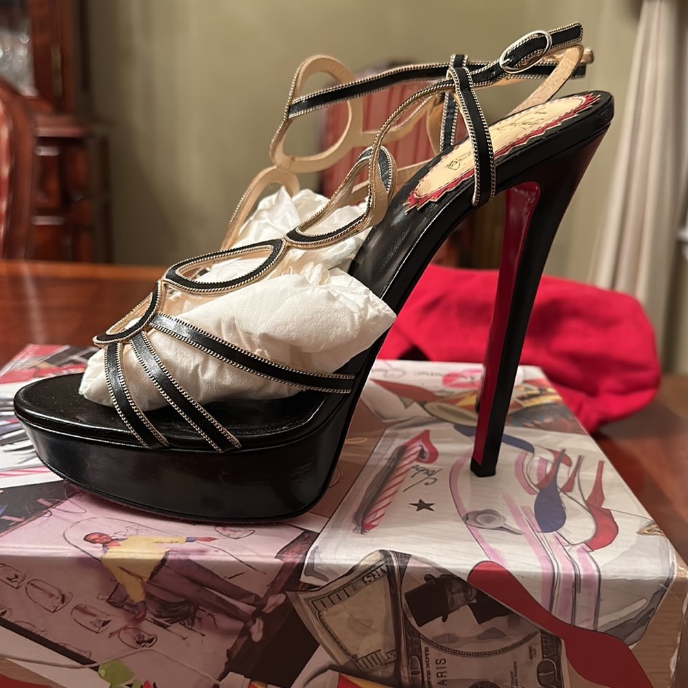 Christian Louboutin Troisronds 20th anniversary 140 kid/chain